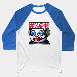 Gamer Panda Bear, Swear, Chibi animal, cute pet Baseball T-Shirt